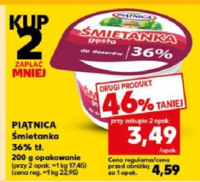 Śmietanka 36% tł. 200 g promocja w Kaufland