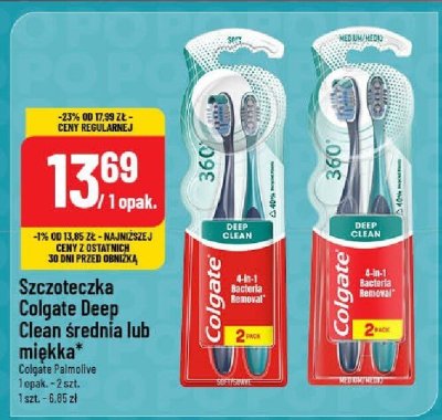 Szczoteczka Colgate Deep Clean średnia lub miękka promocja w POLOmarket