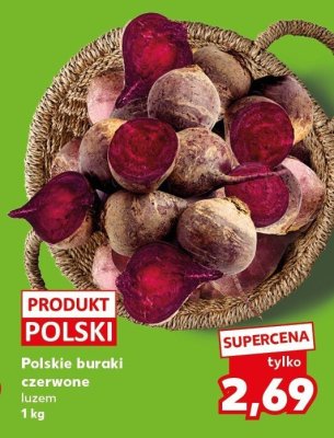 Buraki czerwone luzem 1 kg promocja w Kaufland