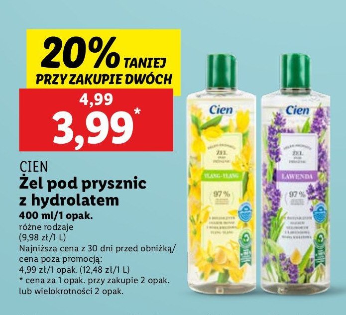 Żel pod prysznic ylang-ylang Cien promocja