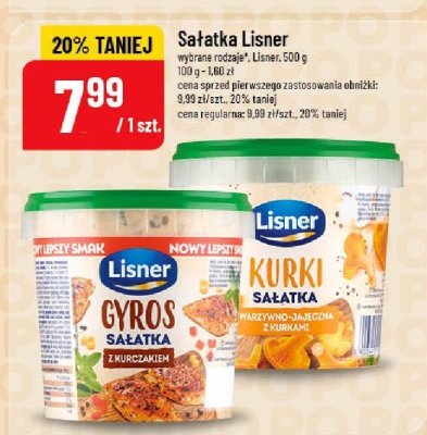 Sałatka Lisner Kurki promocja w POLOmarket