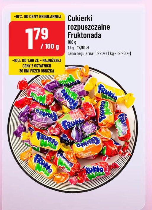 Cukierki do żucia Fruktonada promocja w POLOmarket