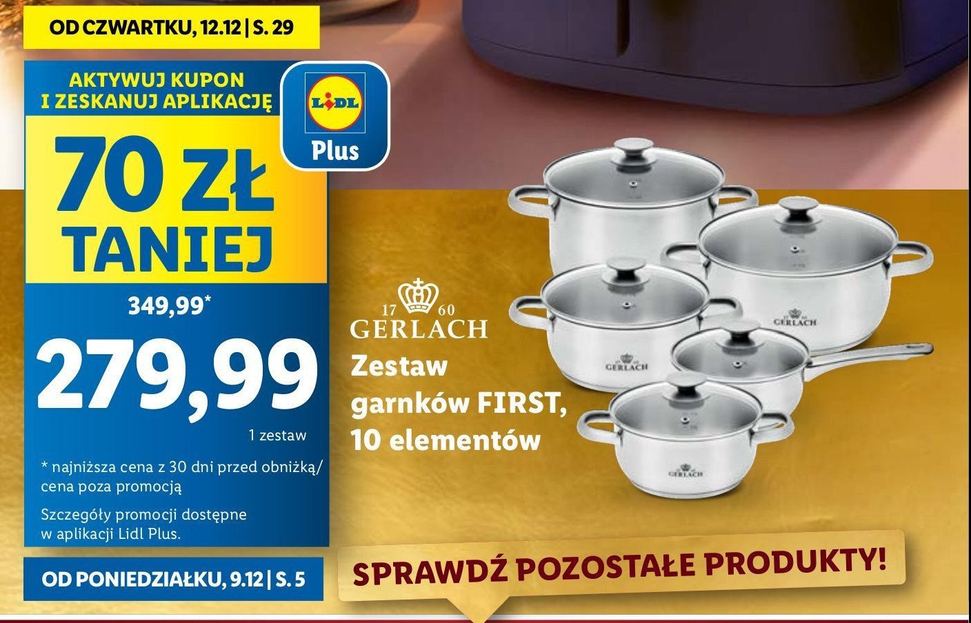 Zestaw garnków first Gerlach promocja