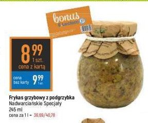 Frykas grzybowy z podgrzybka Nadwarcia艅skie specja艂y promocja