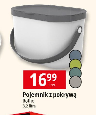 Pojemnik do przechowywania 3.2 l Rotho promocja w Leclerc