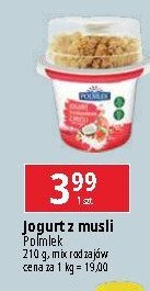 Jogurt truskawkowy z musli kokosowym Polmlek promocja