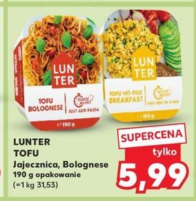 Tofu bolognese Lunter promocja