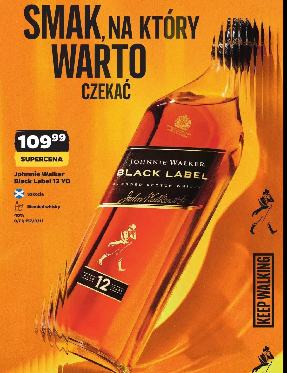 Whisky Johnnie walker black label speyside 12yo promocja