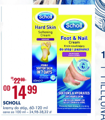 Krem nawilżający do stóp Scholl foot & nail cream promocja