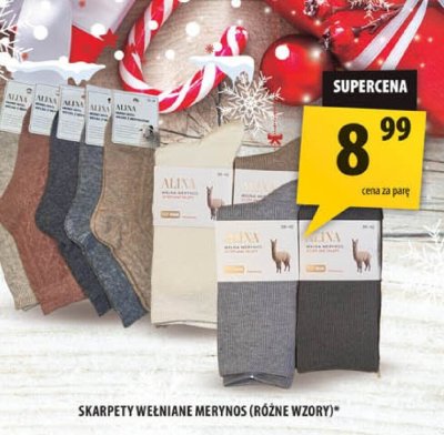 Skarpety wełniane merynos (różne wzory) promocja w Arhelan