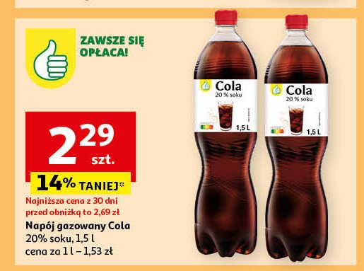 Napój cola Podniesiony kciuk promocja