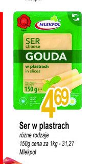 Ser żółty gouda plastry promocja