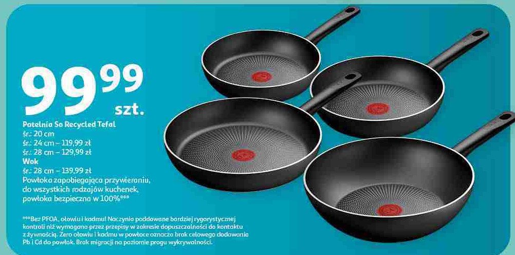 Patelnia so recycled 24 cm Tefal promocja