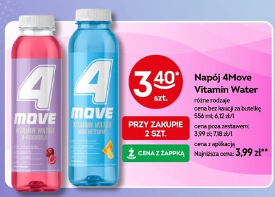 Napój 4Move Vitamin Water różne rodzaje promocja w Żabka