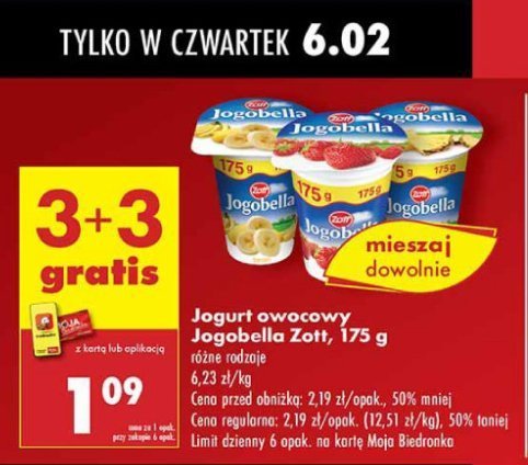 Jogurt ananas Jogobella promocja