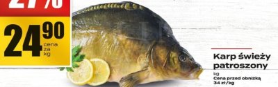 Karp świeży patroszony promocja w Supeco