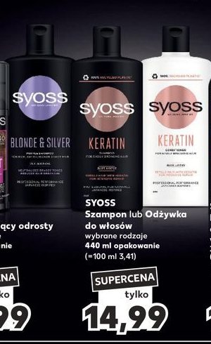 Szampon do włosów siwych i blond Syoss blonde & silver promocja w Rossmann