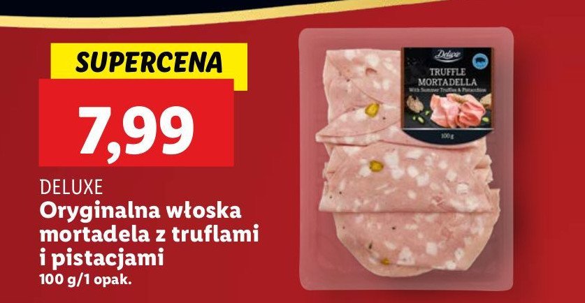 Mortadela włoska z truflami i pistacjami Deluxe promocja