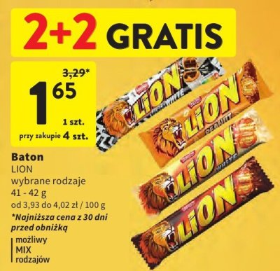 Baton LION promocja w Intermarche