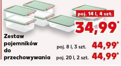 Zestaw pojemników do przechowywania poj. 8 l, 3 szt. promocja w Kaufland