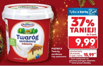 Twaróg sernikowy mielony PIĄTNICA promocja w Kaufland