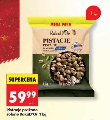 Pistacje prażone solone BakaD'Or promocja w Biedronka