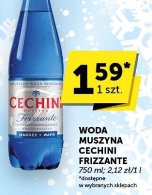 Woda muszyna Cechini Frizzante promocja w Euro Sklep