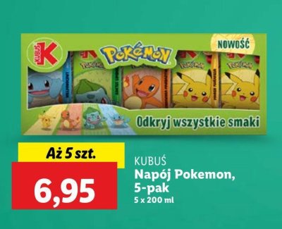 Napój pokemon Kubuś promocja