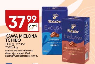 Kawa mielona Tchibo Exclusive promocja w Chata Polska
