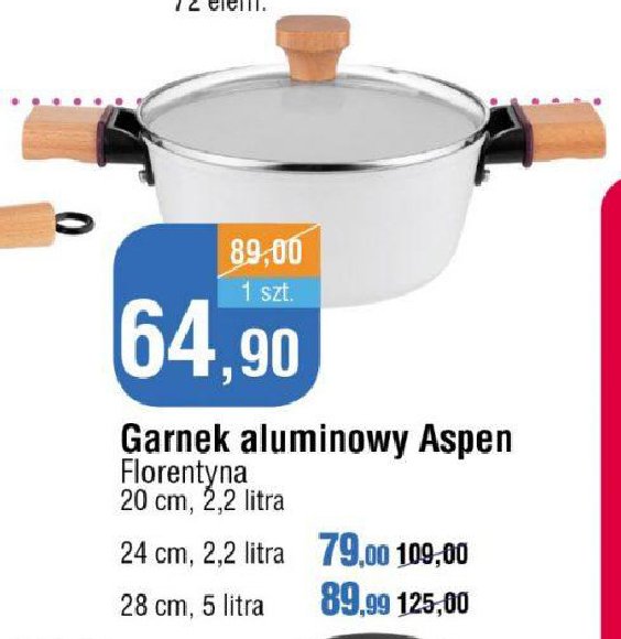 Garnek 28 cm aspen Florina (florentyna) promocja