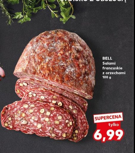 Salami francuskie z orzechami Bell polska promocja