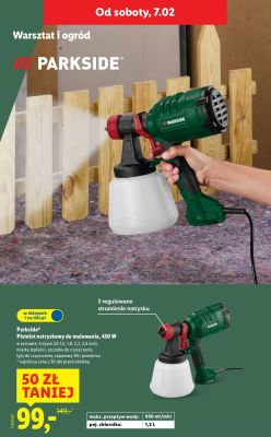 Pistolet natryskowy do malowania Parkside 450 W promocja w Lidl