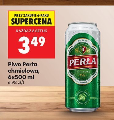 Piwo Perła chmielowa, 6x500 ml promocja w Biedronka