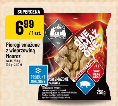 Pierogi smażone z wieprzowiną Mooroz promocja w POLOmarket