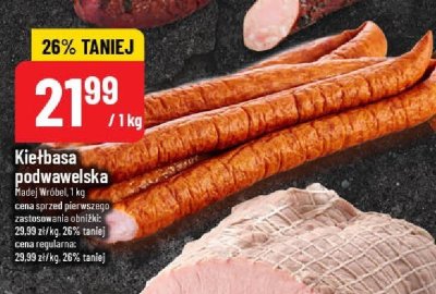 Kiełbasa podwawelska promocja w POLOmarket