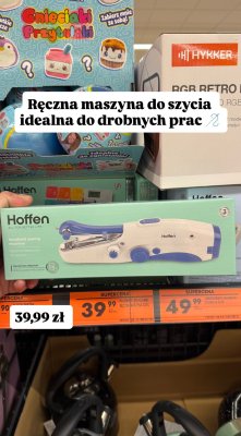 Ręczna maszyna do szycia Hoffen promocja w Biedronka