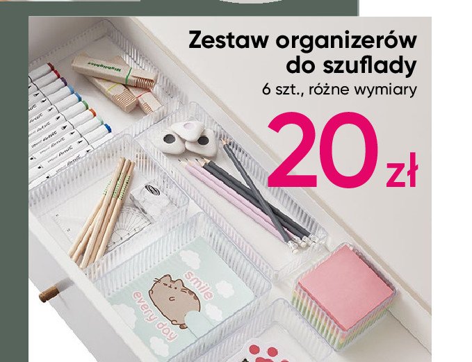 Zestaw organizerów do szuflady promocja