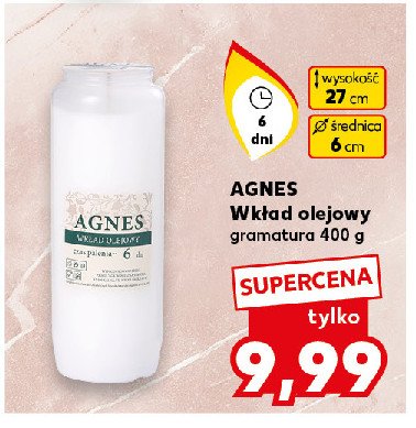 Wkład olejowy 6 dni eco Agnes promocja