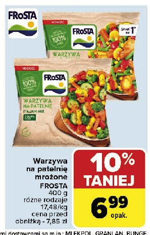 Warzywa na patelnię Frosta promocja w Carrefour Market