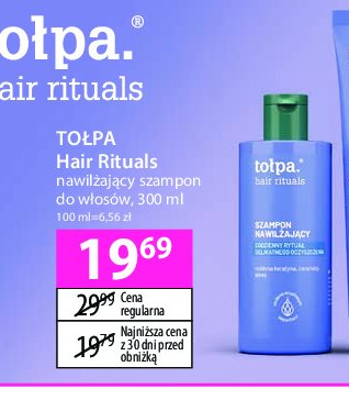 Szampon nawilżający Tołpa hair rituals promocja