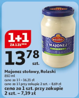 Majonez stołowy Roleski promocja w Auchan