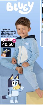 Piżama polarowa onesie dla chłopców lub dziewczynek Bluey promocja w Woolworth