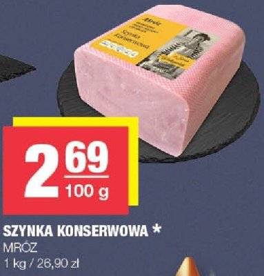 Szynka konserwowa Mróz promocja w SPAR