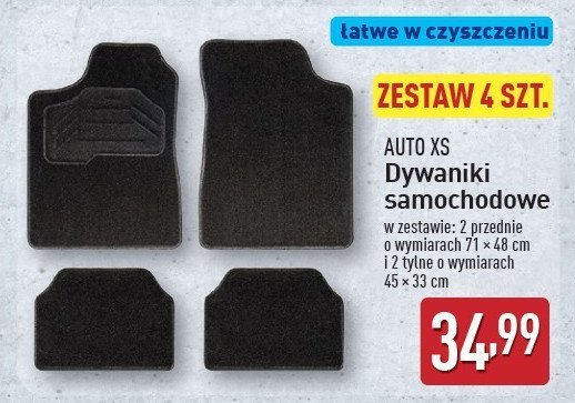 Dywaniki samochodowe uniwersalne Auso xs promocja w Aldi