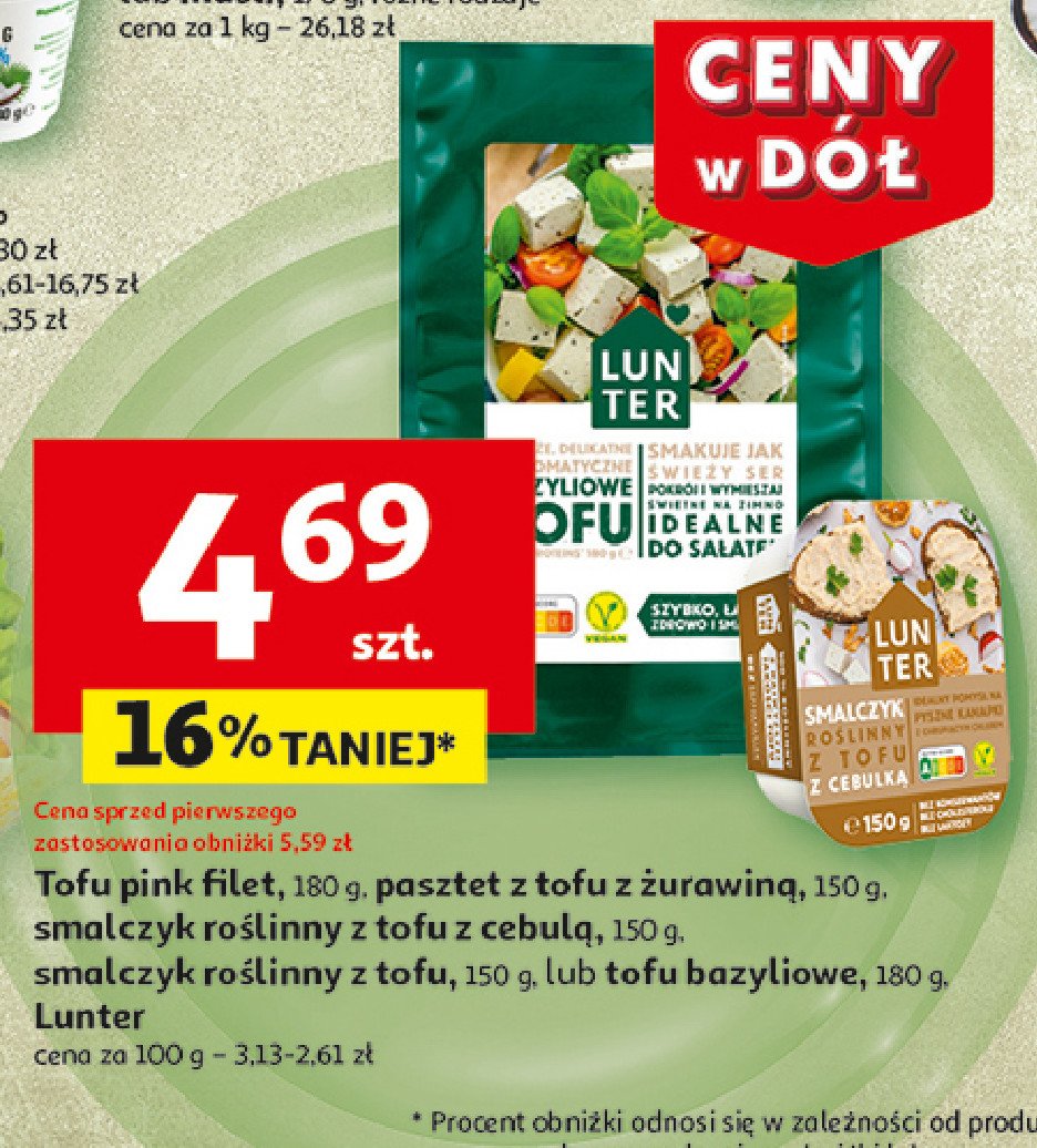 Pasztet z tofu z żurawiną Lunter promocja