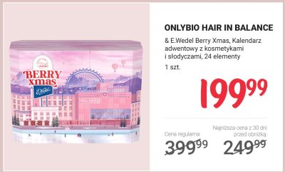 Kalendarz adwentowy HAIR IN BALANCE & E Wedel Berry Xmas  promocja w Rossmann