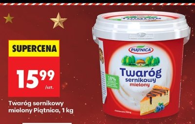Twaróg sernikowy mielony Piątnica 1 kg promocja w Biedronka