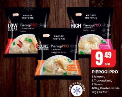 Pierogi Pro Z Mięsem, Z Truskawkami, Z Serem 400 g Proste Historie promocja w Chorten