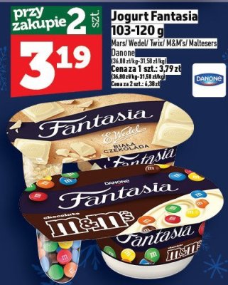 Jogurt Fantasia Danone 103-120g promocja w TOPAZ
