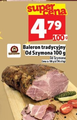 Baleron tradycyjny Od Szymona 100g promocja w TOPAZ